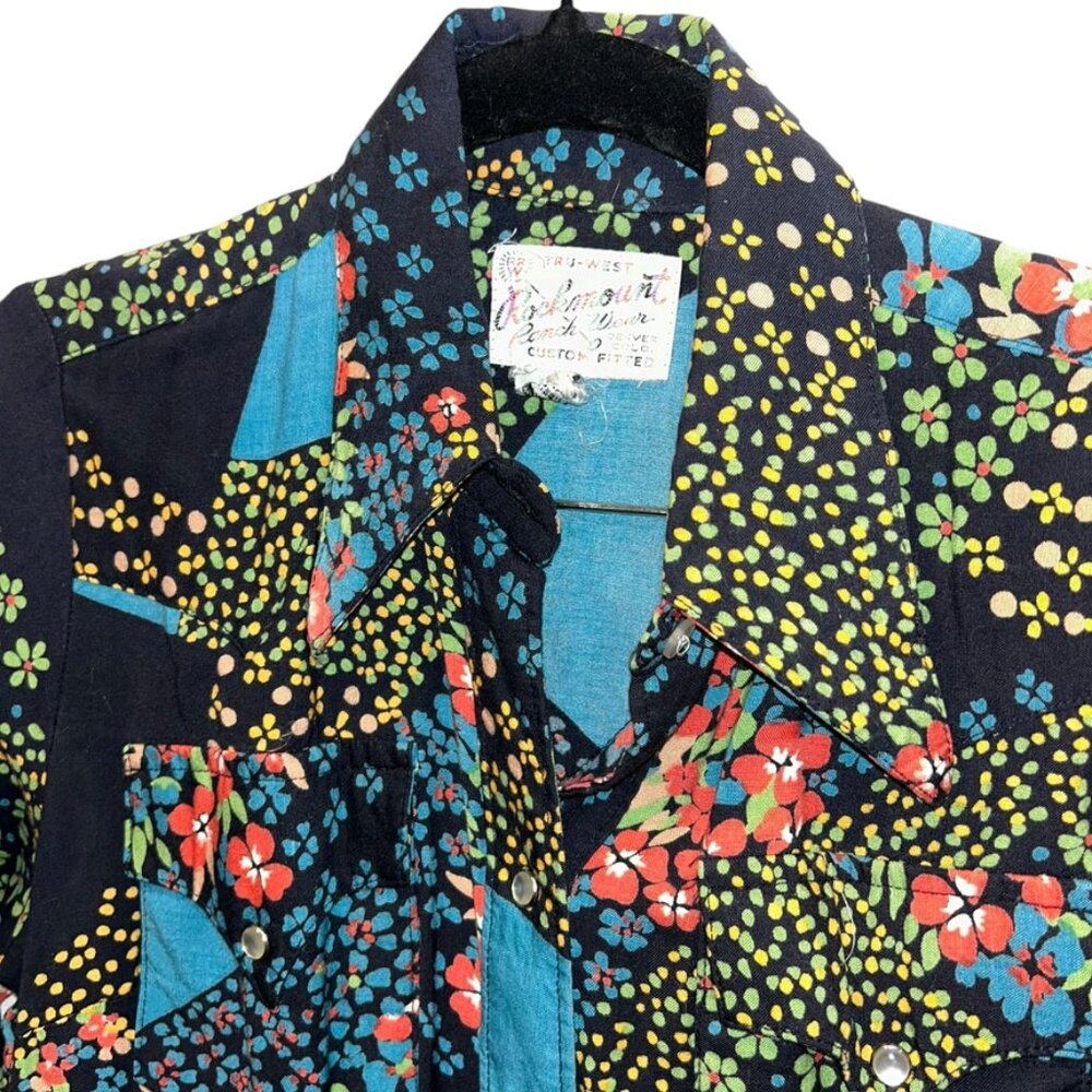 Rockmount Ranchwear Vintage Patchwork Western Rod… - image 1